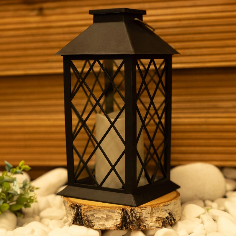 Zestaw nagrobny dla Dziadka – lampion LED + tabliczka z personalizacją