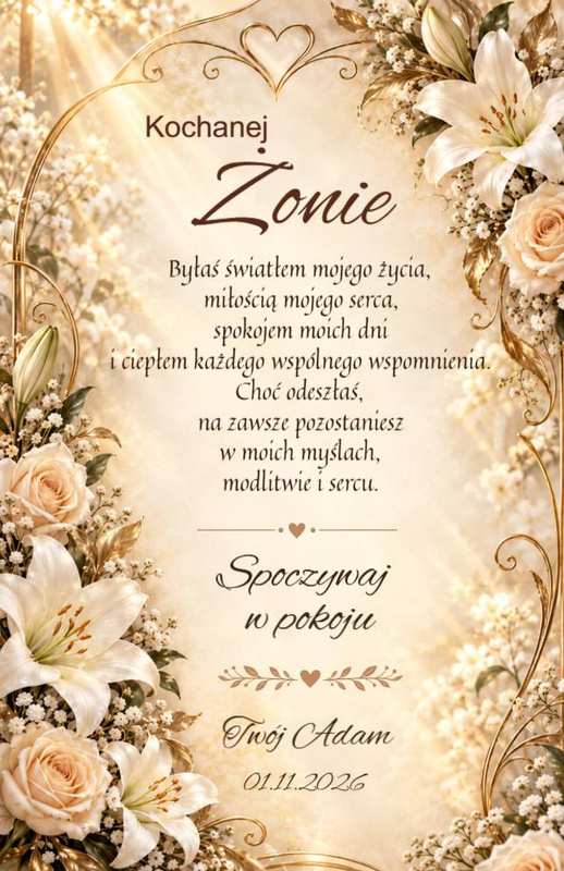 Znicz LED dla Dziadka – latarenka z krzyżem i personalizacją