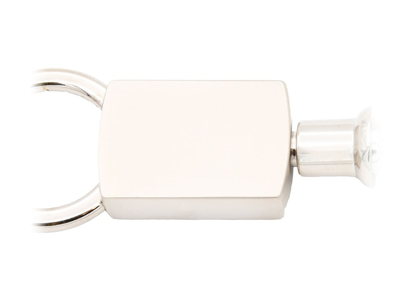 Personalizowany brelok metalowy matowy do kluczy z grawerem