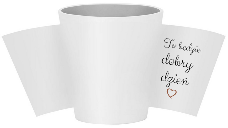 Kubek ceramiczny do latte z personalizowanym nadrukiem na prezent