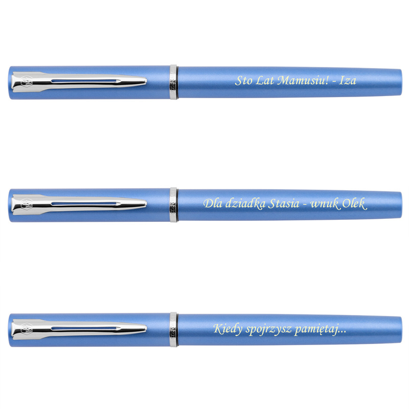 Pióro wieczne Waterman Allure błękitne na podziękowanie z grawerem