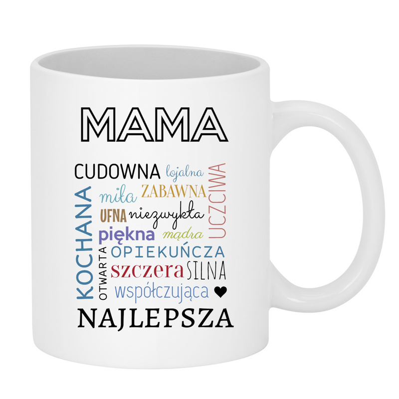 Dzień Mamy: kubek Cudowna i zabawna z personalizacją imienia