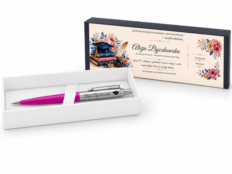 Parker Jotter Special Magenta CT z grawerem – prezent na zakończenie roku szkolnego dla uczennicy