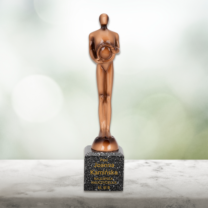 Statuetka dla nauczyciela - prezent na Dzień Nauczyciela / zakończenie roku szkolnego / z Grawerem