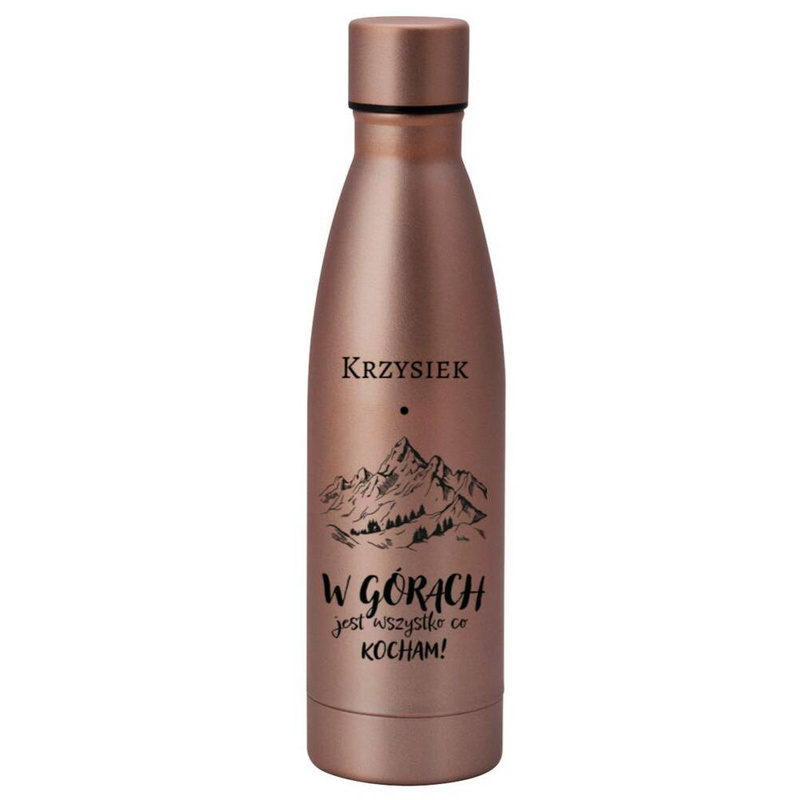 Personalizowana butelka termiczna 500 ml dla miłośnika gór z grawerem