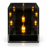 LED lustrzany kwadrat 3D + bat Subito 1031