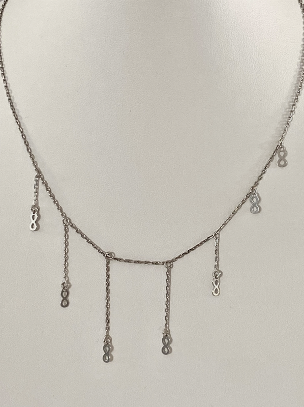 Naszyjnik choker 925 z motywem nieskończoności na rocznicę