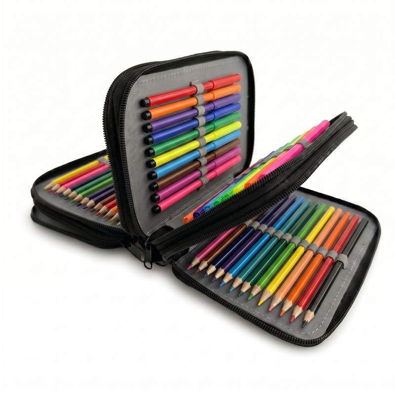 Personalizowany piórnik z koniem i imieniem – Biały koń