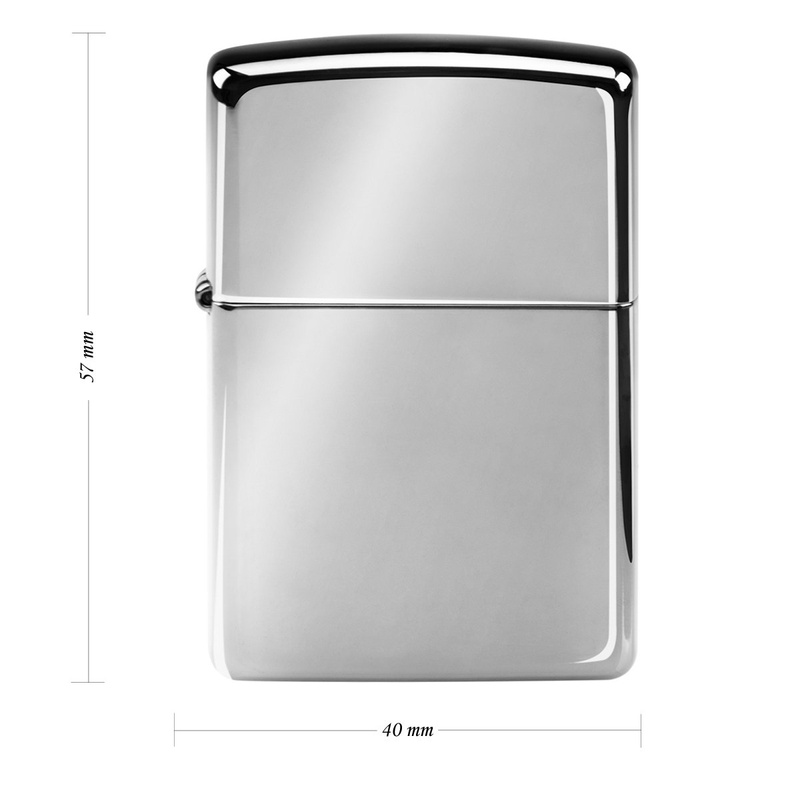 Zapalniczka Zippo 250 High Polish Chrome z grawerem i etui