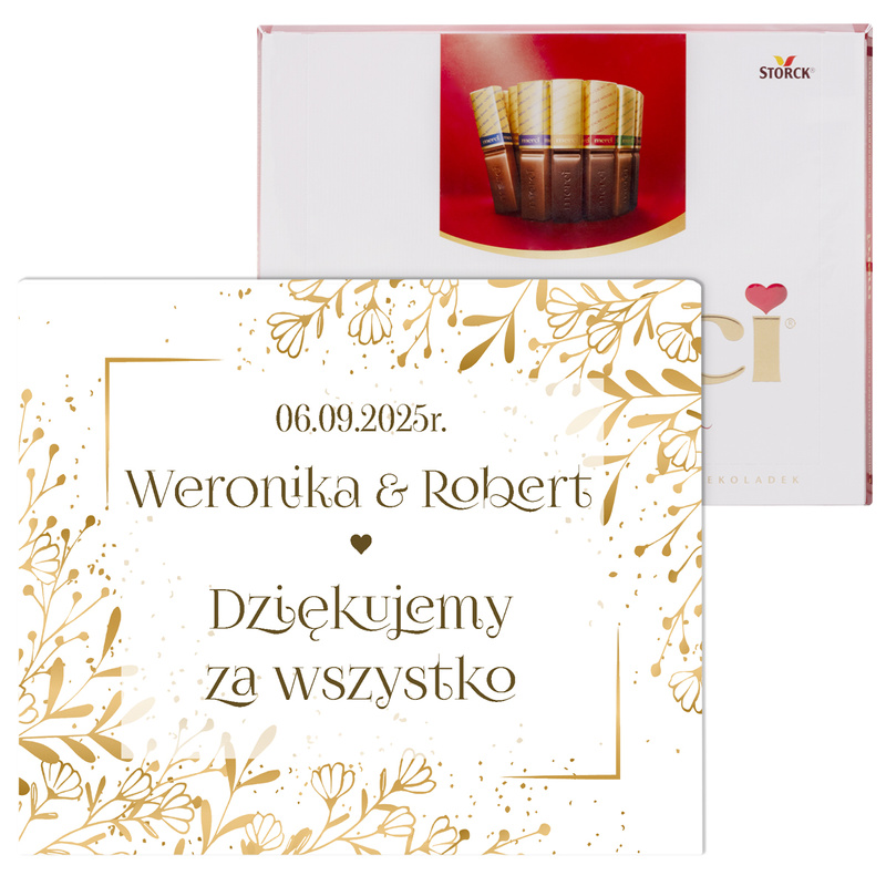 Merci 125 g dla Ojca Chrzestnego – personalizowane podziękowanie z dedykacją