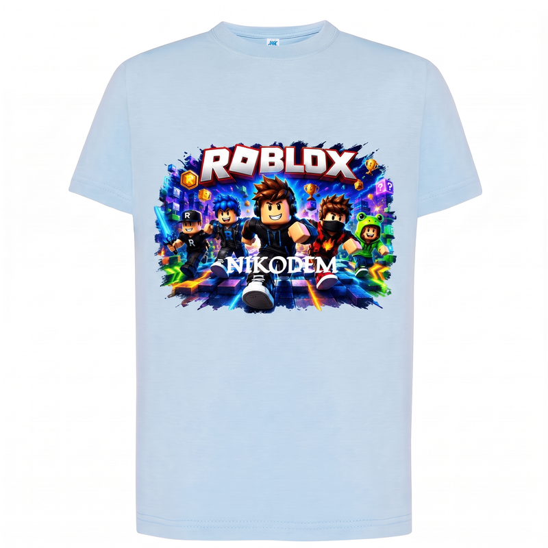 Personalizowana koszulka Roblox z imieniem – dziecięcy T-shirt dla gracza